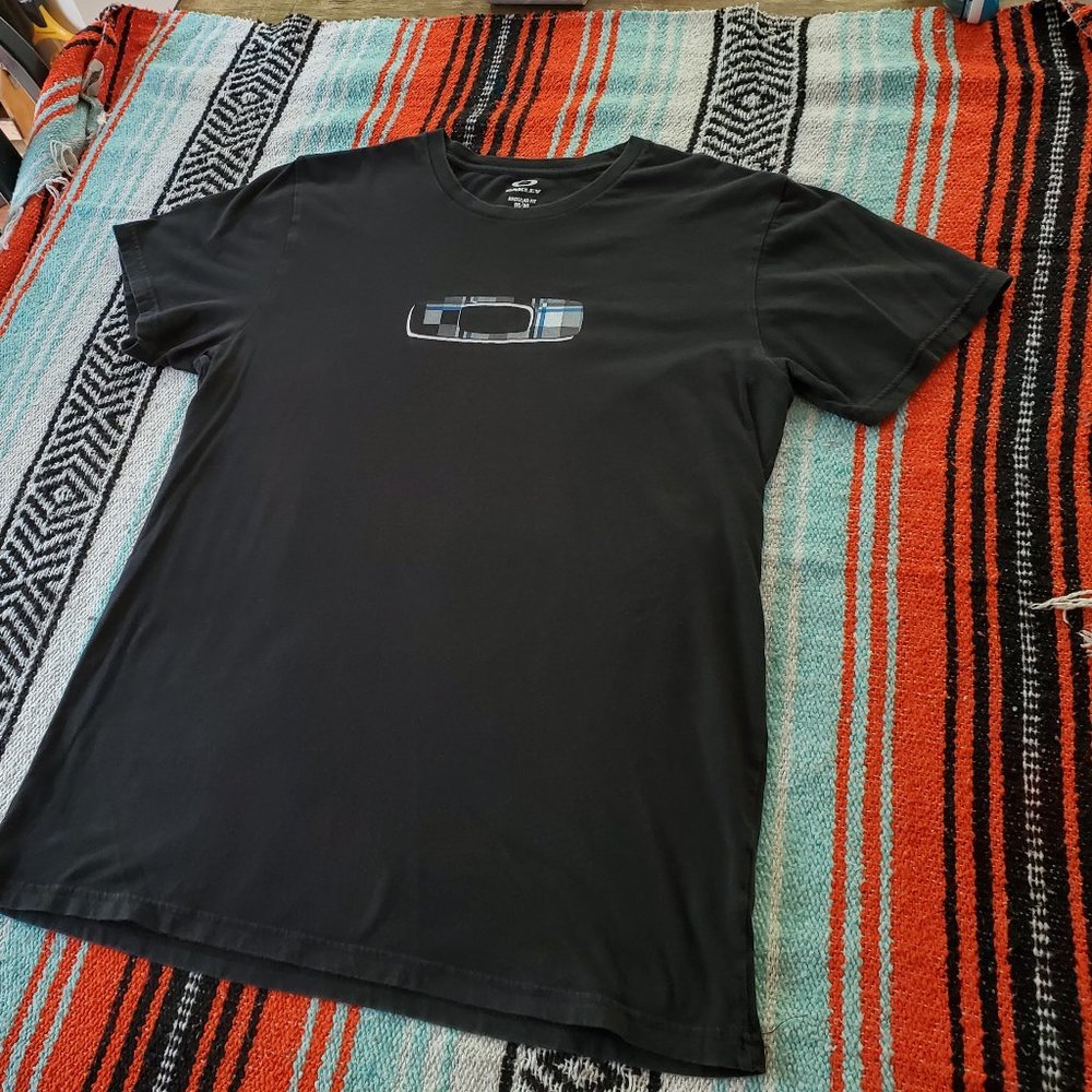 Vintage Oakley Medium Black Logo T-Shirt